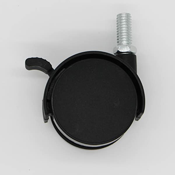Richmond 50mm Threaded Stem Twin Wheel Swivel Furniture Castor with Wheel Brake (S52BPK2) QTY 2 image 1