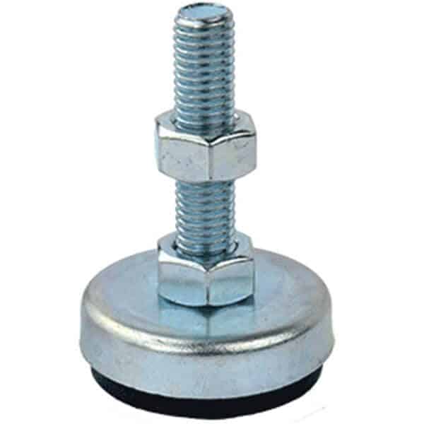 M12 Steel/Rubber Fixed Levelling Feet | LVR082 image 0