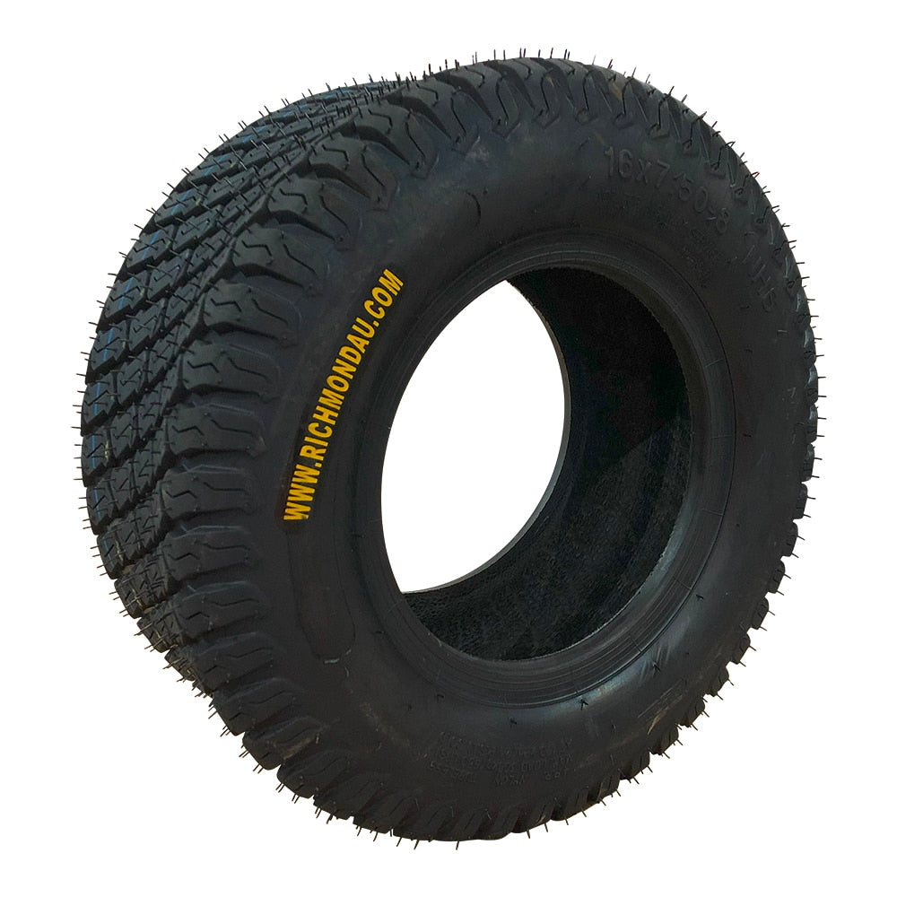 16 X 7.50-8 4PR Tubeless Premium Turf Pattern Mower Tyre (TY16-750-8TUR) image 1