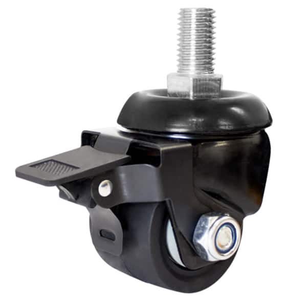 Richmond Low Profile Castor Swivel with 75mm Nylon Wheel and Brake (S3005B) image 0