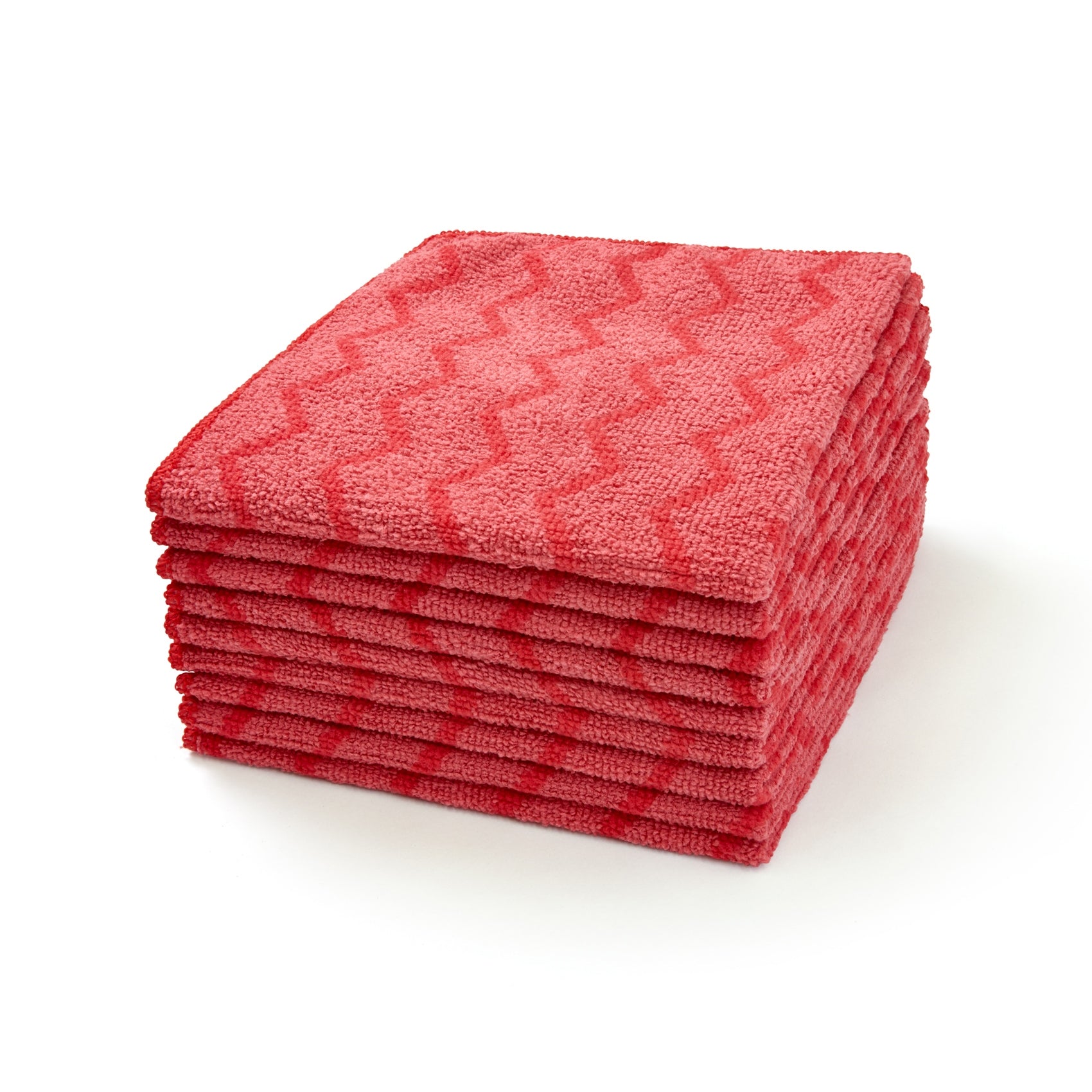 Rubbermaid HYGEN 16" x 16" Microfiber Cloth, Red | FGQ62000RD00
