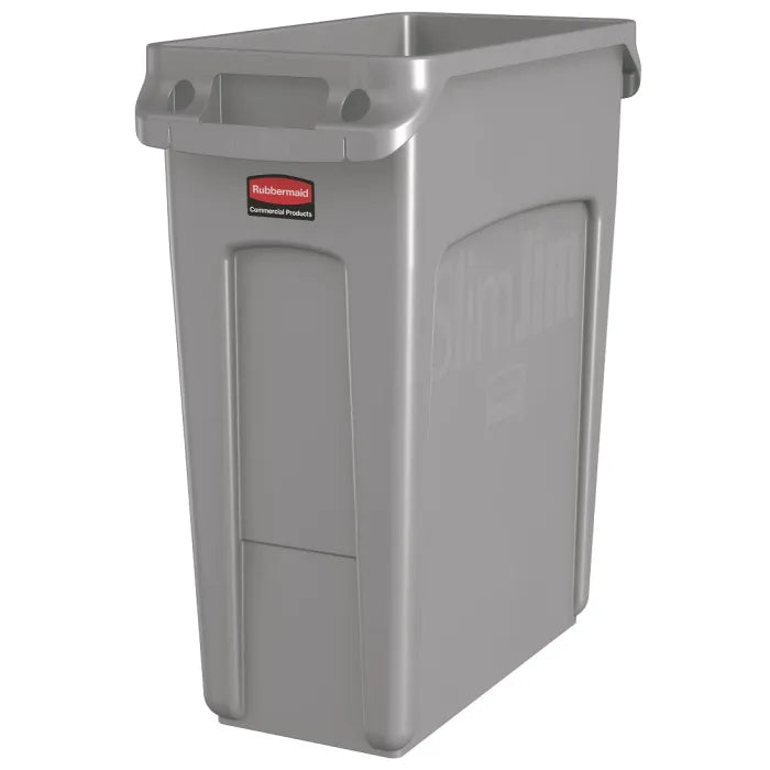 Rubbermaid Vented Slim Jim 61L Grey Container | 1971258