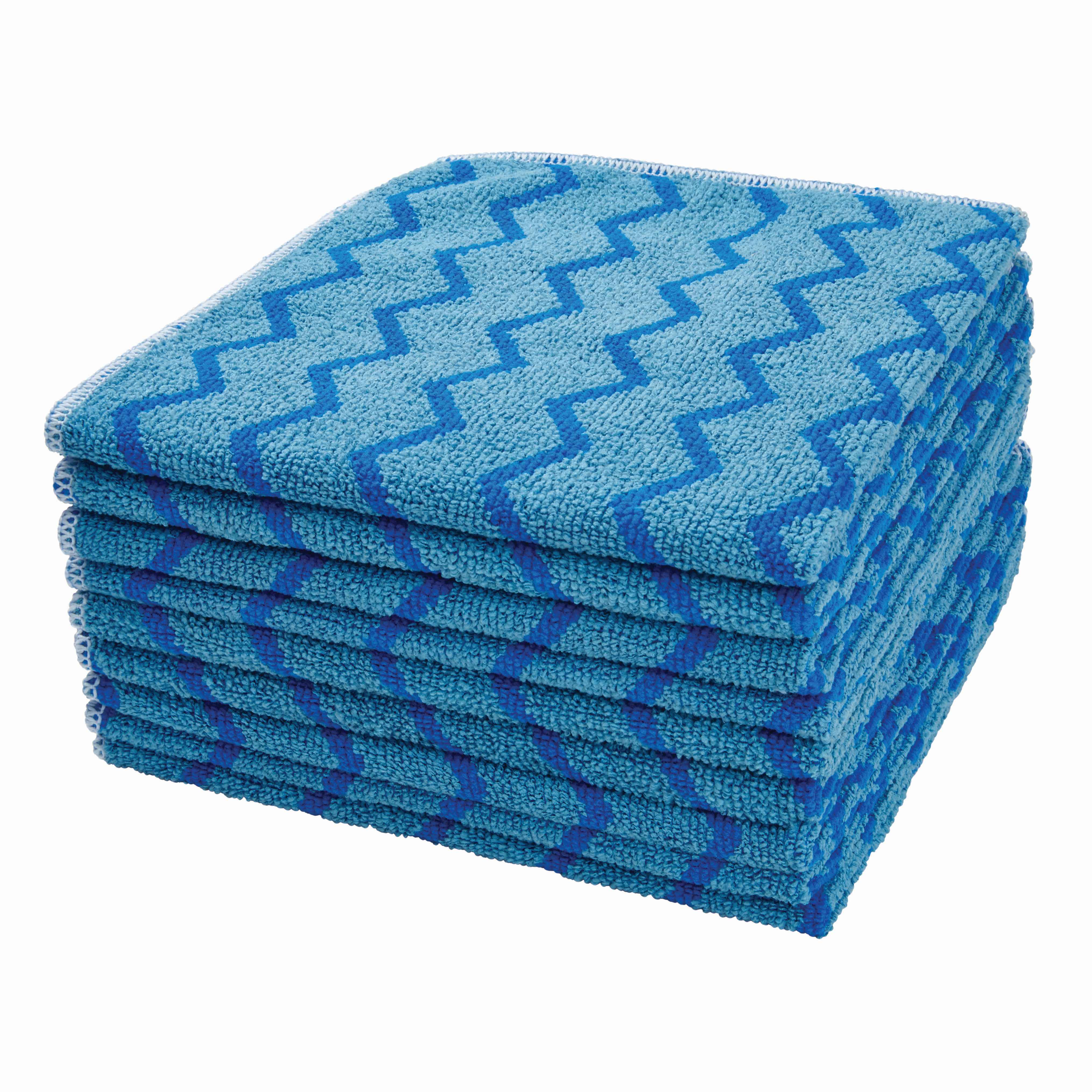 Rubbermaid HYGEN 16" x 16" Microfiber Cloth, Blue | FGQ62000BL00