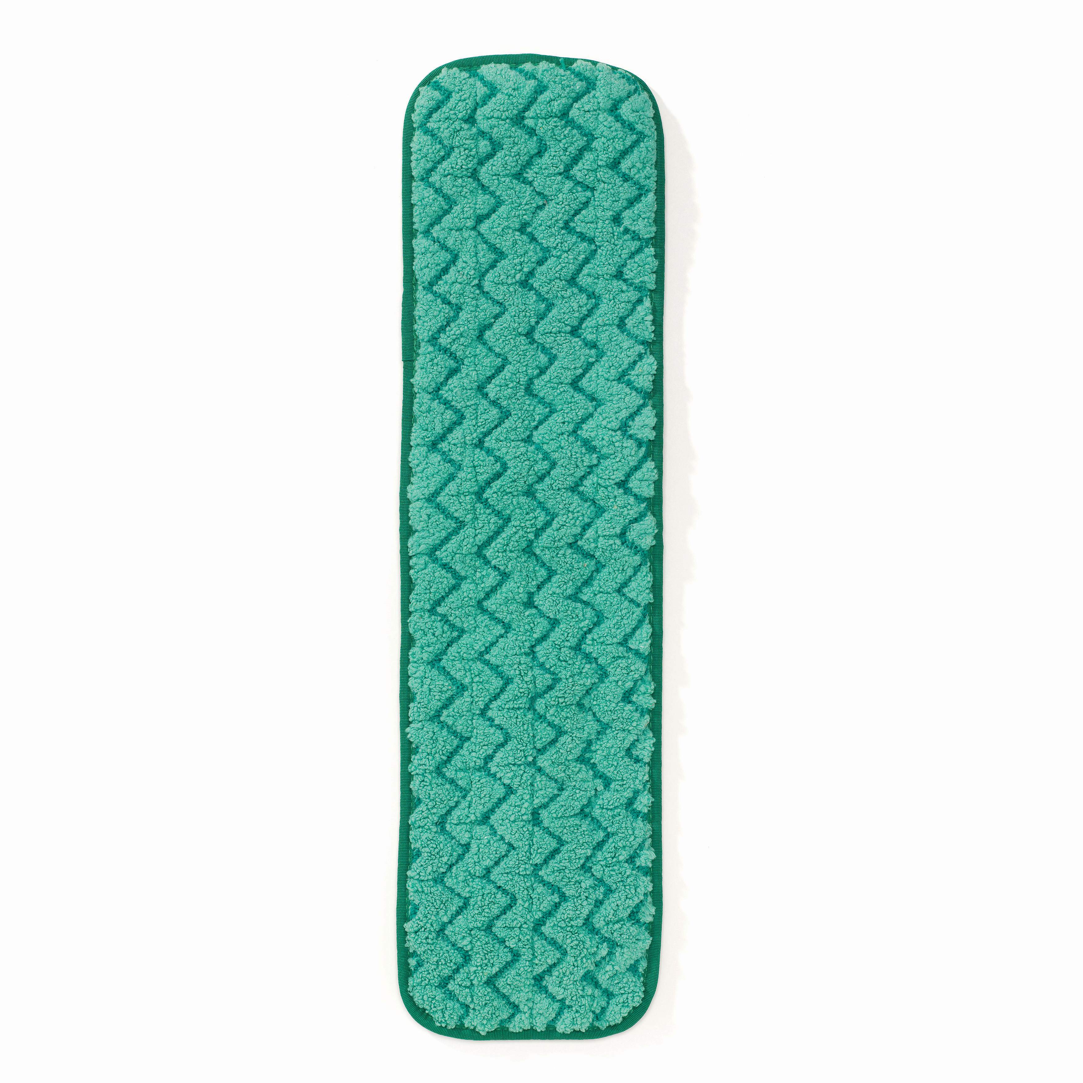 Rubbermaid HYGEN 18"/45CM Microfiber Dust Mop Pad, Green | FGQ41200GR00